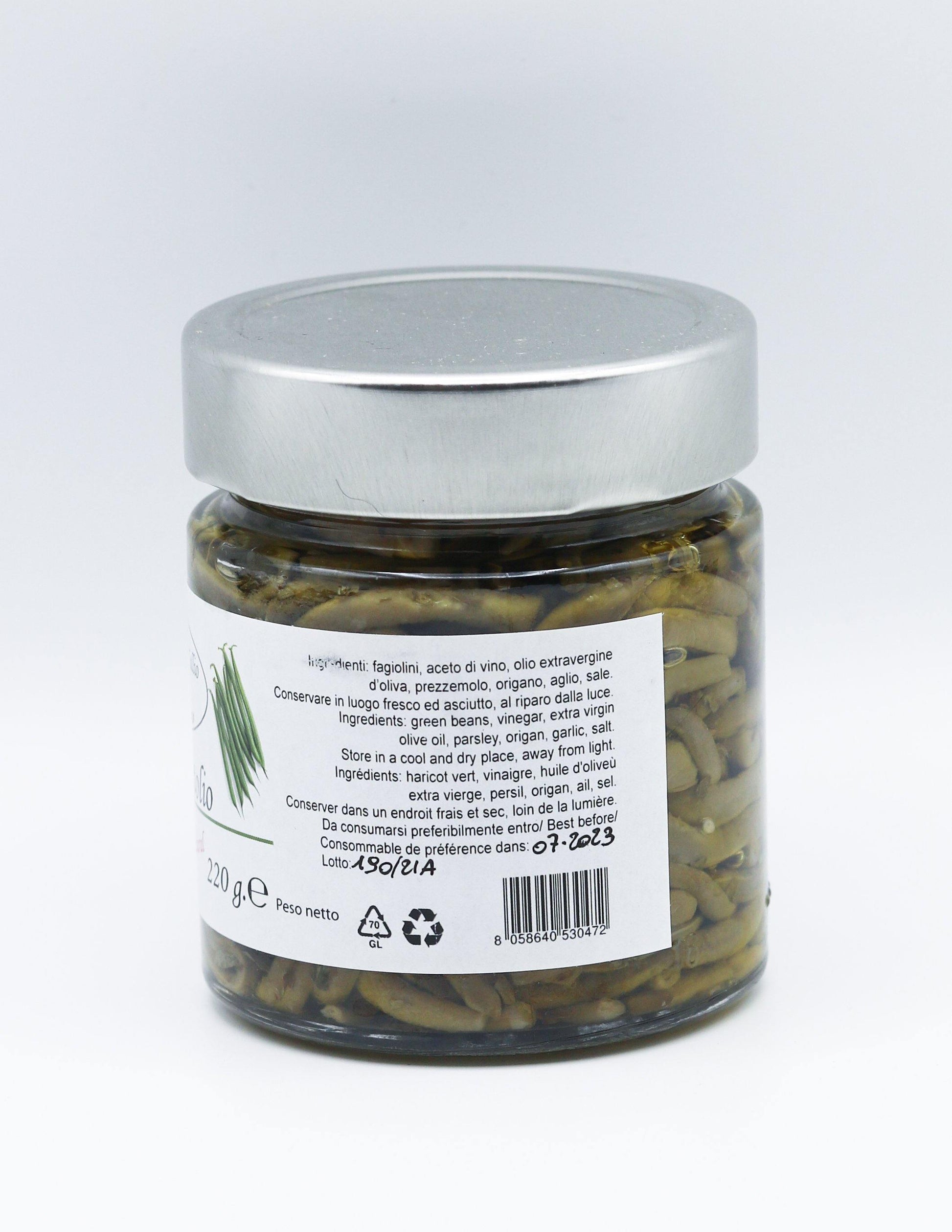 Haricots verts sous huile - 220g - Abruzzo&Co