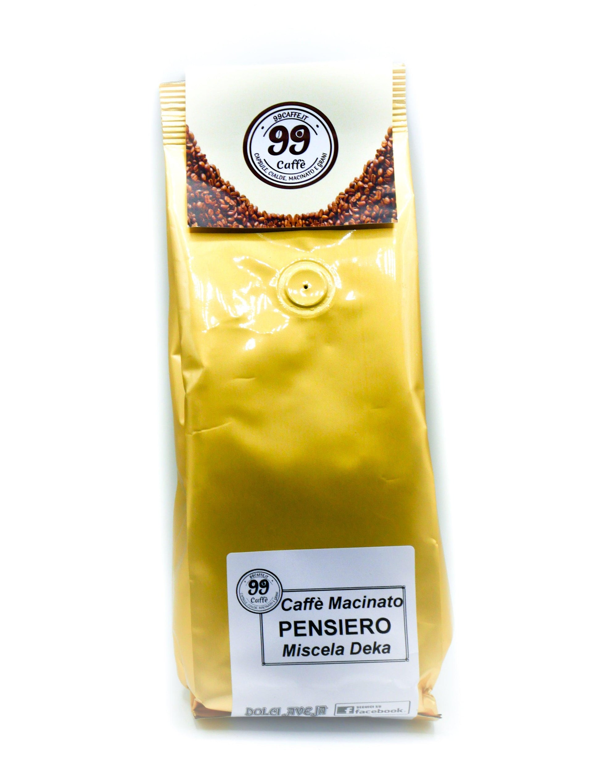 Café "Pensiero" - Décaféiné - Moulu - 200g - Abruzzo&Co